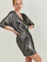 ⁦PRIME DRESS | אפור מבריק⁩ – תמונה ⁦3⁩