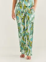 ⁦WRINKLED PANTS | ירוק משולב⁩ – תמונה ⁦4⁩