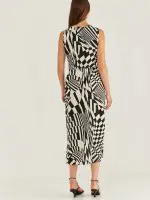 ⁦ANDY DRESS | שחור לבן⁩ – תמונה ⁦6⁩