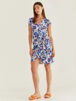 EMILY DRESS | כחול משולב