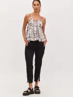 ⁦IBIZA TOP | שחור לבן⁩ – תמונה ⁦4⁩