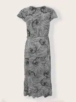 ⁦ANGLYNA DRESS | שחור לבן⁩ – תמונה ⁦2⁩