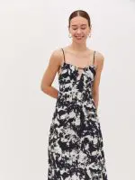 ⁦STAR DRESS | שחור מחולק⁩ – תמונה ⁦5⁩
