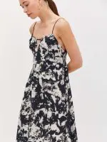 ⁦STAR DRESS | שחור מחולק⁩ – תמונה ⁦2⁩