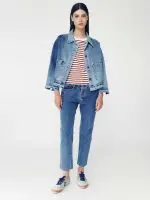 ⁦DENIM MID JACKET | ג׳ינס⁩ – תמונה ⁦3⁩