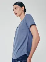 ⁦T-V SHIRT | כחול⁩ – תמונה ⁦2⁩