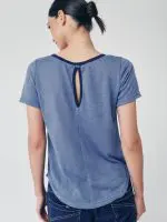 ⁦T-V SHIRT | כחול⁩ – תמונה ⁦4⁩