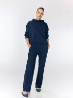 ACTIVE STRAIGHT PANTS | נייבי