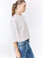 ⁦T-STAR SHIRT | לבן⁩ – תמונה ⁦3⁩