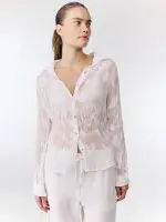 ⁦WRINKLED SHIRT| לבן⁩ – תמונה ⁦6⁩