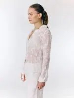 ⁦WRINKLED SHIRT| לבן⁩ – תמונה ⁦3⁩