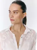 ⁦WRINKLED SHIRT| לבן⁩ – תמונה ⁦5⁩