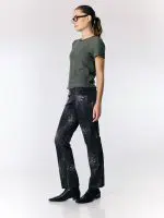 ⁦CHINO GO PANTS | שחור מחולק⁩ – תמונה ⁦2⁩