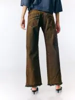 ⁦BOYFRIEND JEANS | חום⁩ – תמונה ⁦6⁩