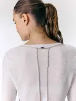 ⁦NICKY LONG T SHIRT | לבן⁩ – תמונה ⁦2⁩