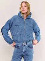 ⁦CRAZY BOMBER JACKET | כחול⁩ – תמונה ⁦3⁩