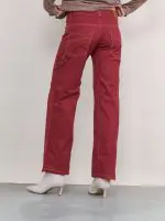 ⁦CARGO PANTS | בורדו⁩ – תמונה ⁦4⁩