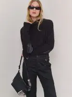 ⁦WINTER HEAT KNIT | שחור⁩ – תמונה ⁦10⁩