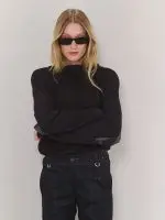 ⁦WINTER HEAT KNIT | שחור⁩ – תמונה ⁦6⁩