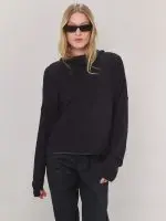 ⁦WINTER HEAT KNIT | שחור⁩ – תמונה ⁦3⁩