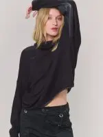 ⁦WINTER HEAT KNIT | שחור⁩ – תמונה ⁦8⁩