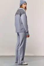 ⁦WINTER ZIP KNIT | אפור⁩ – תמונה ⁦8⁩