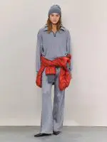 ⁦WINTER ZIP KNIT | אפור⁩ – תמונה ⁦2⁩