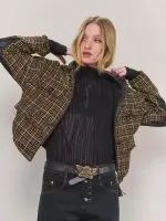 ⁦CRAZY BOMBER JACKET | חום⁩ – תמונה ⁦3⁩