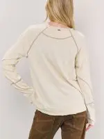 ⁦WASHED SHIRT | שמנת⁩ – תמונה ⁦5⁩