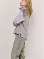 ⁦WINTER ZIP KNIT | אבן⁩ – תמונה ⁦2⁩