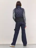 ⁦BIKER QUILT VEST | נייבי⁩ – תמונה ⁦10⁩