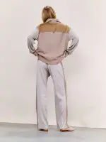 ⁦FEEL KNIT PANTS | אבן⁩ – תמונה ⁦6⁩
