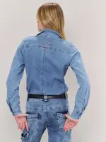 ⁦DENIM SHIRT | בהיר⁩ – תמונה ⁦3⁩