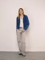 ⁦DENIM ART TOP | כהה⁩ – תמונה ⁦4⁩