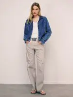⁦DENIM ART TOP | כהה⁩ – תמונה ⁦3⁩