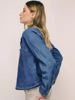DENIM ART TOP | כהה
