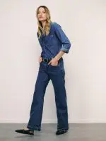 ⁦DENIM SHIRT | כהה⁩ – תמונה ⁦5⁩