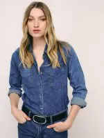 DENIM SHIRT | כהה