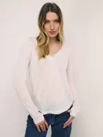 ⁦T-LIN SHIRT | לבן⁩ – תמונה ⁦4⁩