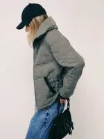 ⁦FOREVER COAT | זית⁩ – תמונה ⁦3⁩