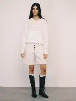 ⁦HOODIE CROCHET | שמנת⁩ – תמונה ⁦2⁩
