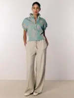 ⁦JAFFA TOP |  טורקיז רקום⁩ – תמונה ⁦3⁩
