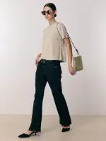 ⁦Cotton T-Shirt | בז׳⁩ – תמונה ⁦4⁩