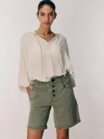 ⁦CARGO BERMUDA PANTS | זית⁩ – תמונה ⁦2⁩