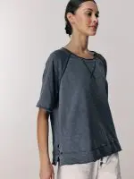 ⁦WASH SHIRT | אפור עכבר⁩ – תמונה ⁦2⁩