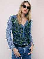 WRINKLED SHANTI SHIRT | כחול ירוק