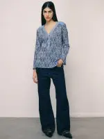 ⁦WRINKLED SHANTI SHIRT | כחול בהיר⁩ – תמונה ⁦2⁩