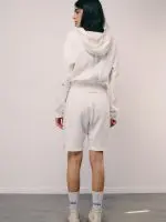 ⁦CLOUD BERMUDA PANTS | לבן⁩ – תמונה ⁦4⁩