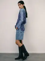 ⁦WRINKLED SHANTI SHIRT | כחול⁩ – תמונה ⁦7⁩