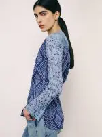 ⁦WRINKLED SHANTI SHIRT | כחול⁩ – תמונה ⁦3⁩